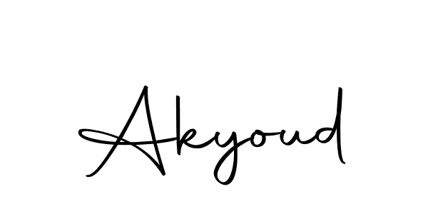 Create a beautiful signature design for name Akyoud. With this signature (Autography-DOLnW) fonts, you can make a handwritten signature for free. Akyoud signature style 10 images and pictures png