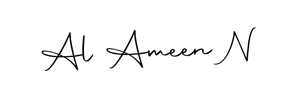 Al Ameen N stylish signature style. Best Handwritten Sign (Autography-DOLnW) for my name. Handwritten Signature Collection Ideas for my name Al Ameen N. Al Ameen N signature style 10 images and pictures png