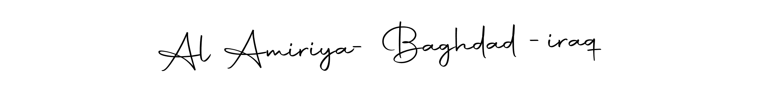 Make a beautiful signature design for name Al Amiriya- Baghdad -iraq. Use this online signature maker to create a handwritten signature for free. Al Amiriya- Baghdad -iraq signature style 10 images and pictures png