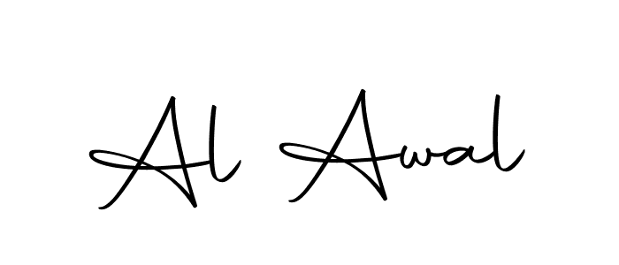 How to make Al Awal name signature. Use Autography-DOLnW style for creating short signs online. This is the latest handwritten sign. Al Awal signature style 10 images and pictures png