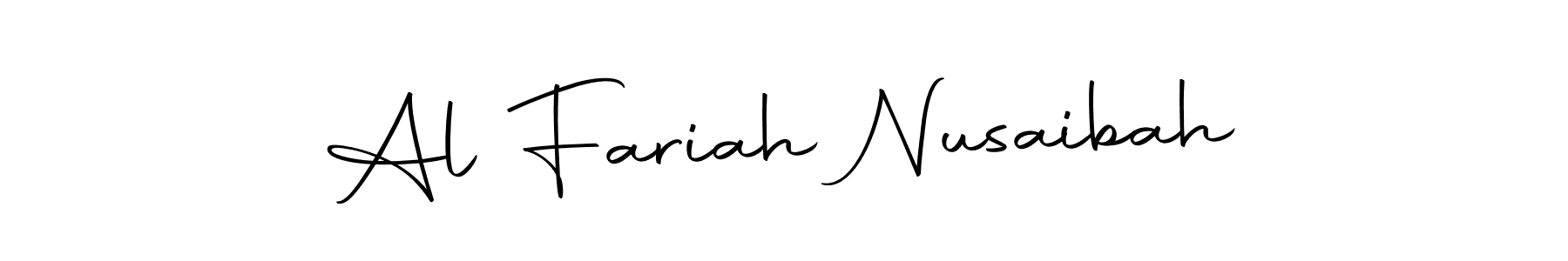 Al Fariah Nusaibah stylish signature style. Best Handwritten Sign (Autography-DOLnW) for my name. Handwritten Signature Collection Ideas for my name Al Fariah Nusaibah. Al Fariah Nusaibah signature style 10 images and pictures png