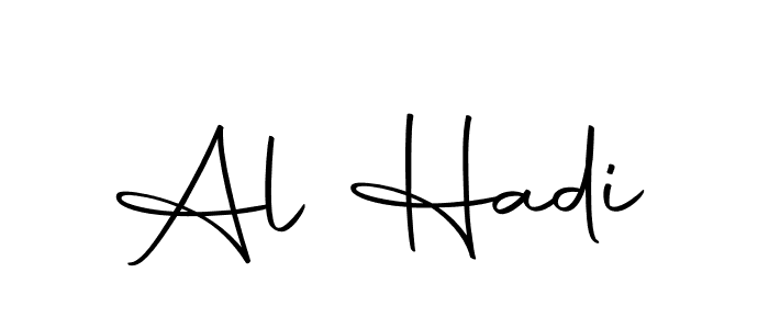 How to make Al Hadi name signature. Use Autography-DOLnW style for creating short signs online. This is the latest handwritten sign. Al Hadi signature style 10 images and pictures png