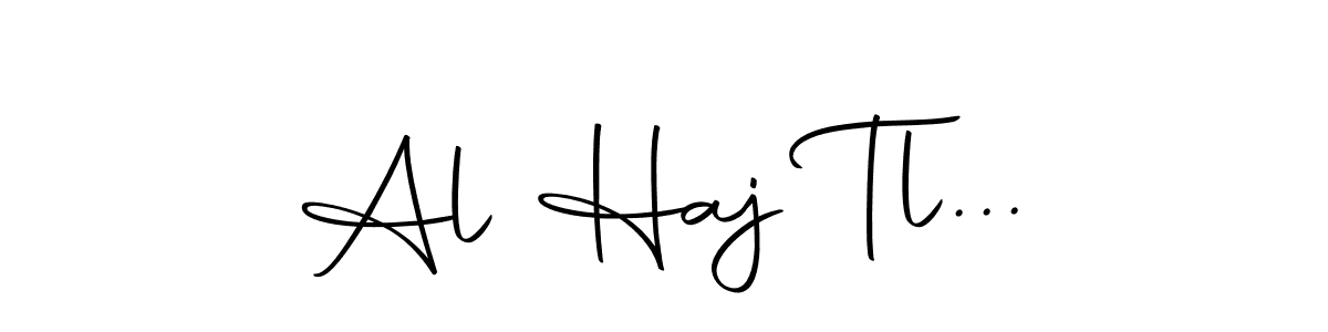 The best way (Autography-DOLnW) to make a short signature is to pick only two or three words in your name. The name Al Haj Tl... include a total of six letters. For converting this name. Al Haj Tl... signature style 10 images and pictures png