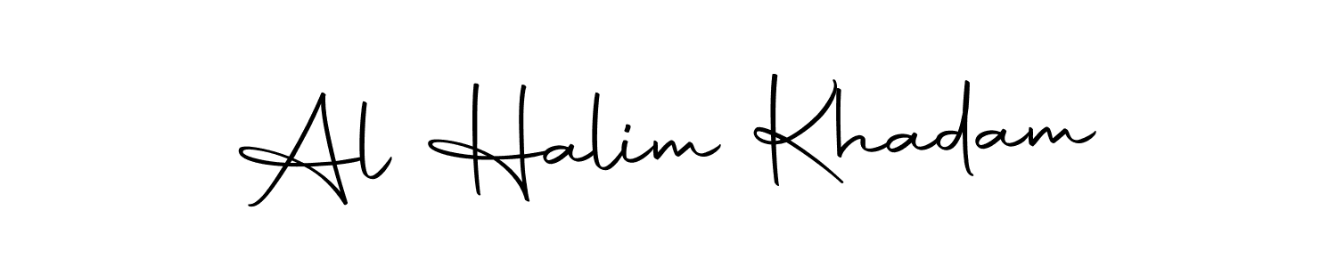 Use a signature maker to create a handwritten signature online. With this signature software, you can design (Autography-DOLnW) your own signature for name Al Halim Khadam. Al Halim Khadam signature style 10 images and pictures png