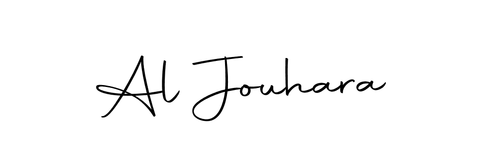 You should practise on your own different ways (Autography-DOLnW) to write your name (Al Jouhara) in signature. don't let someone else do it for you. Al Jouhara signature style 10 images and pictures png