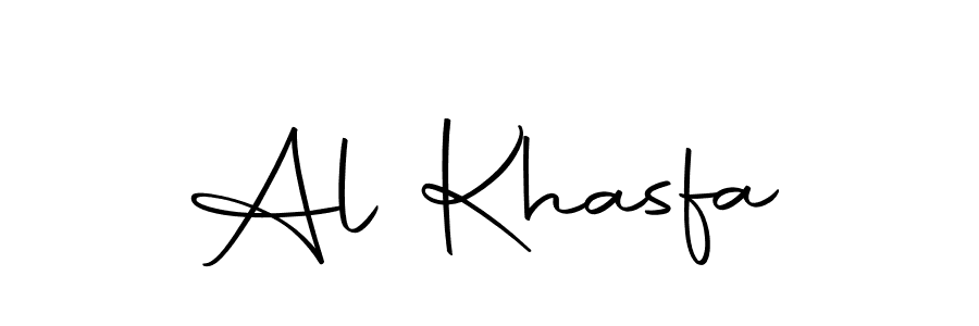 Create a beautiful signature design for name Al Khasfa. With this signature (Autography-DOLnW) fonts, you can make a handwritten signature for free. Al Khasfa signature style 10 images and pictures png