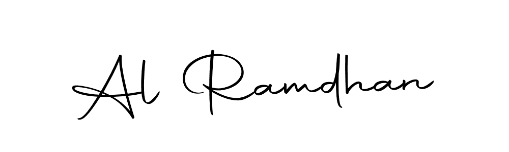 You should practise on your own different ways (Autography-DOLnW) to write your name (Al Ramdhan) in signature. don't let someone else do it for you. Al Ramdhan signature style 10 images and pictures png