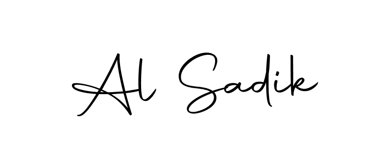 You should practise on your own different ways (Autography-DOLnW) to write your name (Al Sadik) in signature. don't let someone else do it for you. Al Sadik signature style 10 images and pictures png
