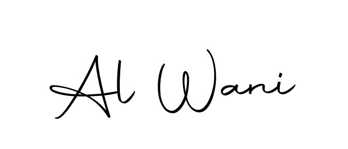 Create a beautiful signature design for name Al Wani. With this signature (Autography-DOLnW) fonts, you can make a handwritten signature for free. Al Wani signature style 10 images and pictures png