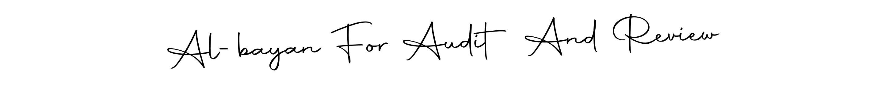 Make a beautiful signature design for name Al-bayan For Audit And Review. With this signature (Autography-DOLnW) style, you can create a handwritten signature for free. Al-bayan For Audit And Review signature style 10 images and pictures png