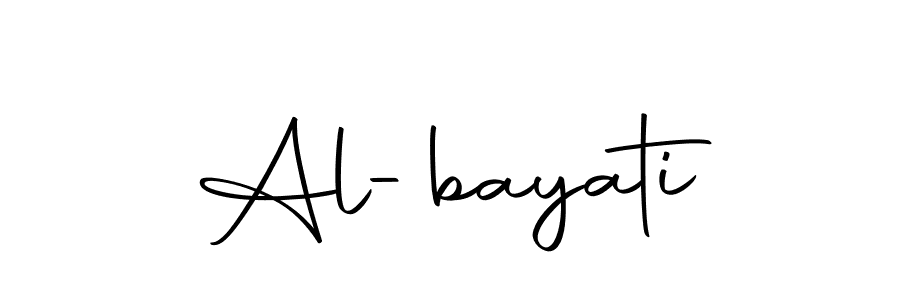 Make a beautiful signature design for name Al-bayati. With this signature (Autography-DOLnW) style, you can create a handwritten signature for free. Al-bayati signature style 10 images and pictures png