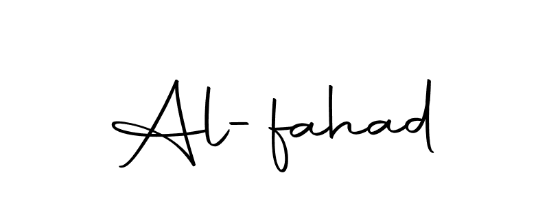 Design your own signature with our free online signature maker. With this signature software, you can create a handwritten (Autography-DOLnW) signature for name Al-fahad. Al-fahad signature style 10 images and pictures png