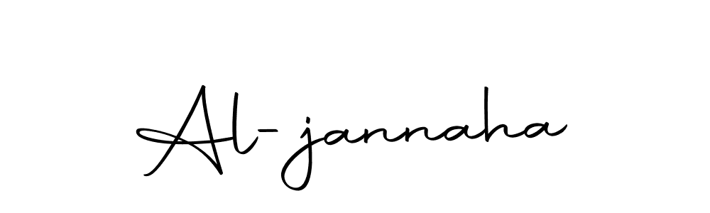 Design your own signature with our free online signature maker. With this signature software, you can create a handwritten (Autography-DOLnW) signature for name Al-jannaha. Al-jannaha signature style 10 images and pictures png