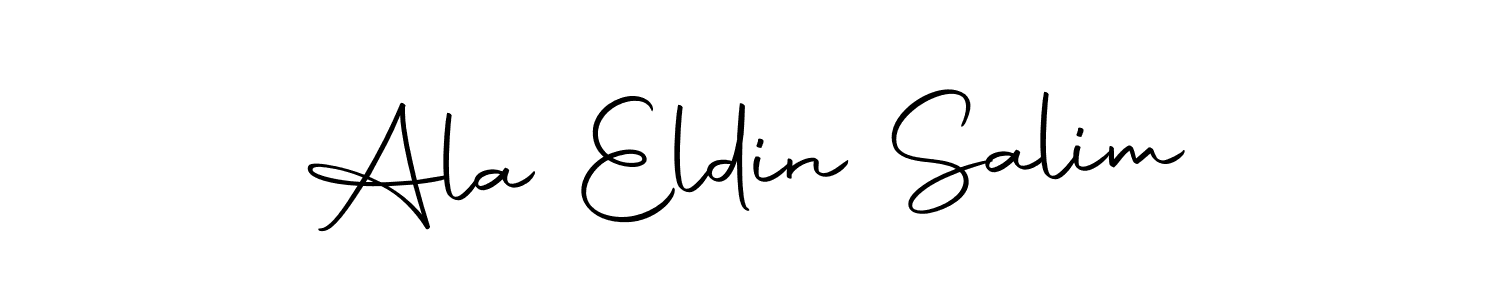 How to make Ala Eldin Salim name signature. Use Autography-DOLnW style for creating short signs online. This is the latest handwritten sign. Ala Eldin Salim signature style 10 images and pictures png