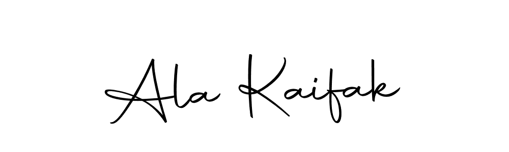 Use a signature maker to create a handwritten signature online. With this signature software, you can design (Autography-DOLnW) your own signature for name Ala Kaifak. Ala Kaifak signature style 10 images and pictures png
