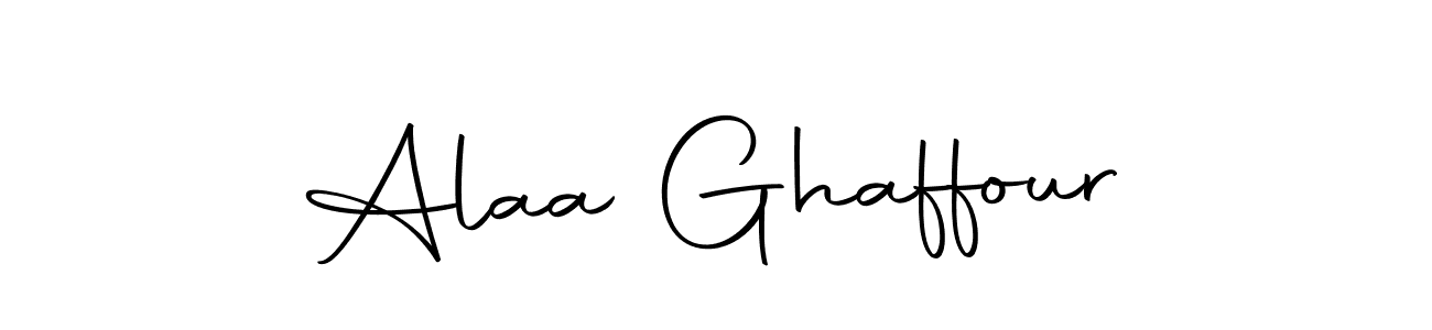 Make a beautiful signature design for name Alaa Ghaffour. Use this online signature maker to create a handwritten signature for free. Alaa Ghaffour signature style 10 images and pictures png