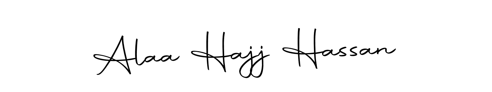 Use a signature maker to create a handwritten signature online. With this signature software, you can design (Autography-DOLnW) your own signature for name Alaa Hajj Hassan. Alaa Hajj Hassan signature style 10 images and pictures png