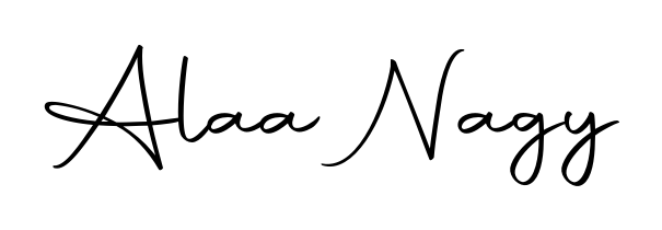 You should practise on your own different ways (Autography-DOLnW) to write your name (Alaa Nagy) in signature. Don't let someone else do it for you. Alaa Nagy signature style 10 images and pictures png