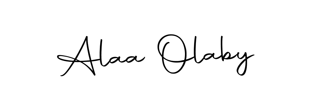 Design your own signature with our free online signature maker. With this signature software, you can create a handwritten (Autography-DOLnW) signature for name Alaa Olaby. Alaa Olaby signature style 10 images and pictures png