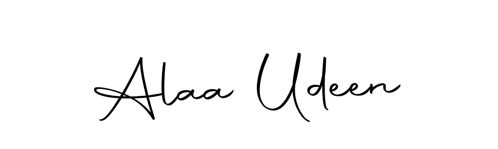 You can use this online signature creator to create a handwritten signature for the name Alaa Udeen. This is the best online autograph maker. Alaa Udeen signature style 10 images and pictures png