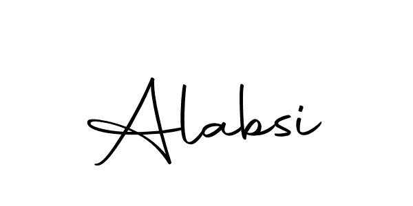 Create a beautiful signature design for name Alabsi. With this signature (Autography-DOLnW) fonts, you can make a handwritten signature for free. Alabsi signature style 10 images and pictures png