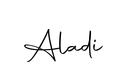 Use a signature maker to create a handwritten signature online. With this signature software, you can design (Autography-DOLnW) your own signature for name Aladi. Aladi signature style 10 images and pictures png