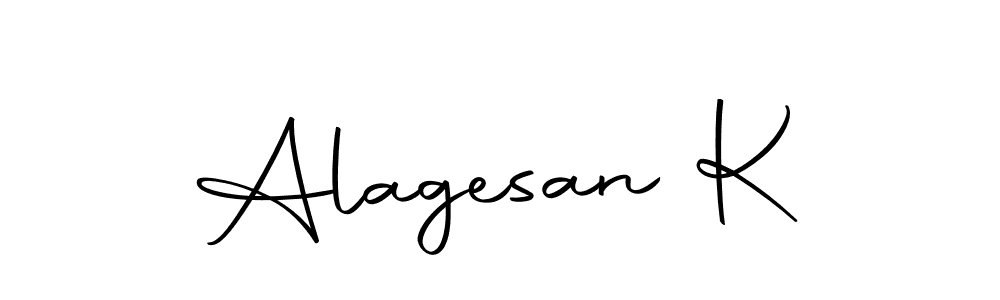 Make a beautiful signature design for name Alagesan K. With this signature (Autography-DOLnW) style, you can create a handwritten signature for free. Alagesan K signature style 10 images and pictures png