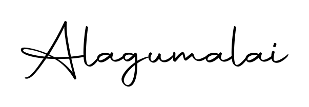 Elevate your brand with a stunning Alagumalai eSignature. The Autography-DOLnW style provides a balanced, flowing aesthetic for everyday signing. Alagumalai signature style 10 images and pictures png