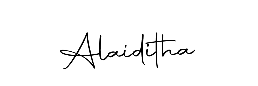 How to make Alaiditha signature? Autography-DOLnW is a professional autograph style. Create handwritten signature for Alaiditha name. Alaiditha signature style 10 images and pictures png