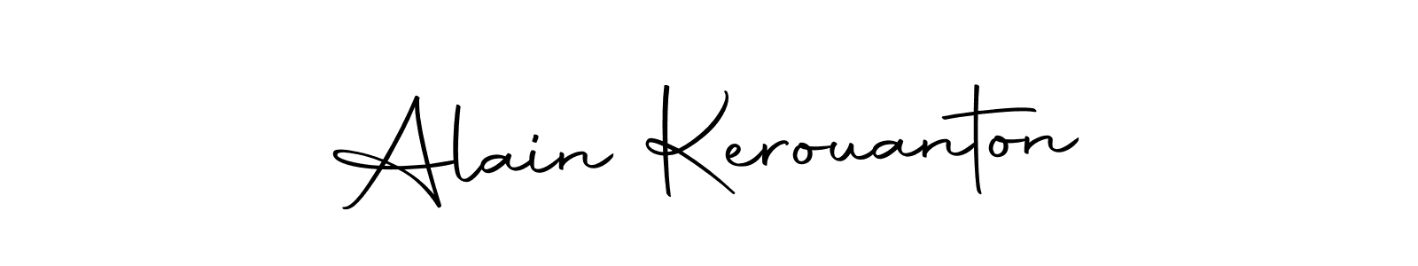 Create a beautiful signature design for name Alain Kerouanton. With this signature (Autography-DOLnW) fonts, you can make a handwritten signature for free. Alain Kerouanton signature style 10 images and pictures png