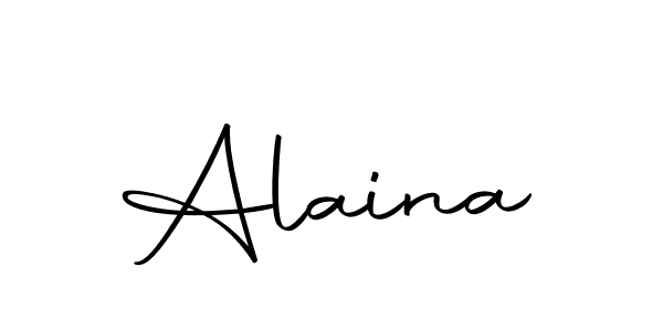 Make a beautiful signature design for name Alaina. With this signature (Autography-DOLnW) style, you can create a handwritten signature for free. Alaina signature style 10 images and pictures png