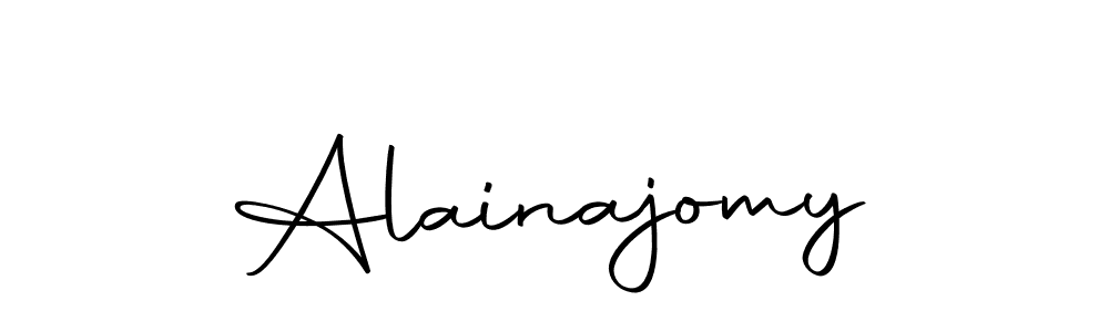 You can use this online signature creator to create a handwritten signature for the name Alainajomy. This is the best online autograph maker. Alainajomy signature style 10 images and pictures png