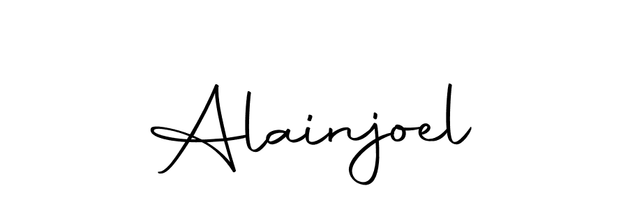 You should practise on your own different ways (Autography-DOLnW) to write your name (Alainjoel) in signature. don't let someone else do it for you. Alainjoel signature style 10 images and pictures png