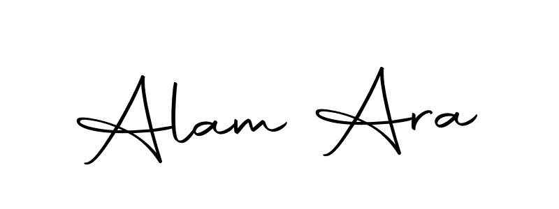 Use a signature maker to create a handwritten signature online. With this signature software, you can design (Autography-DOLnW) your own signature for name Alam Ara. Alam Ara signature style 10 images and pictures png