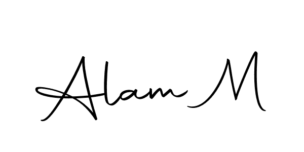 Make a beautiful signature design for name Alam M. Use this online signature maker to create a handwritten signature for free. Alam M signature style 10 images and pictures png