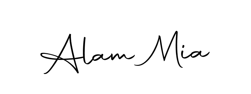Create a beautiful signature design for name Alam Mia. With this signature (Autography-DOLnW) fonts, you can make a handwritten signature for free. Alam Mia signature style 10 images and pictures png