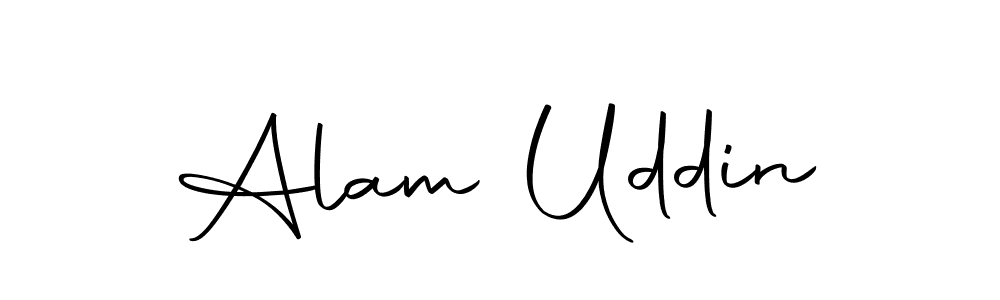 Design your own signature with our free online signature maker. With this signature software, you can create a handwritten (Autography-DOLnW) signature for name Alam Uddin. Alam Uddin signature style 10 images and pictures png