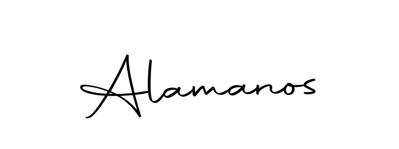How to make Alamanos signature? Autography-DOLnW is a professional autograph style. Create handwritten signature for Alamanos name. Alamanos signature style 10 images and pictures png