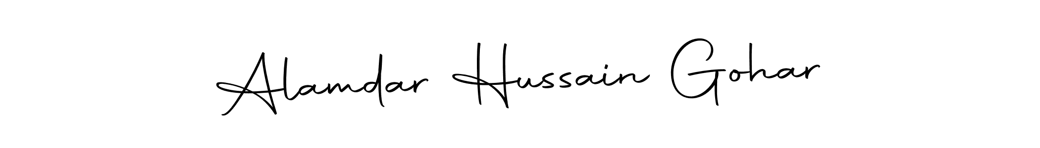 Alamdar Hussain Gohar stylish signature style. Best Handwritten Sign (Autography-DOLnW) for my name. Handwritten Signature Collection Ideas for my name Alamdar Hussain Gohar. Alamdar Hussain Gohar signature style 10 images and pictures png