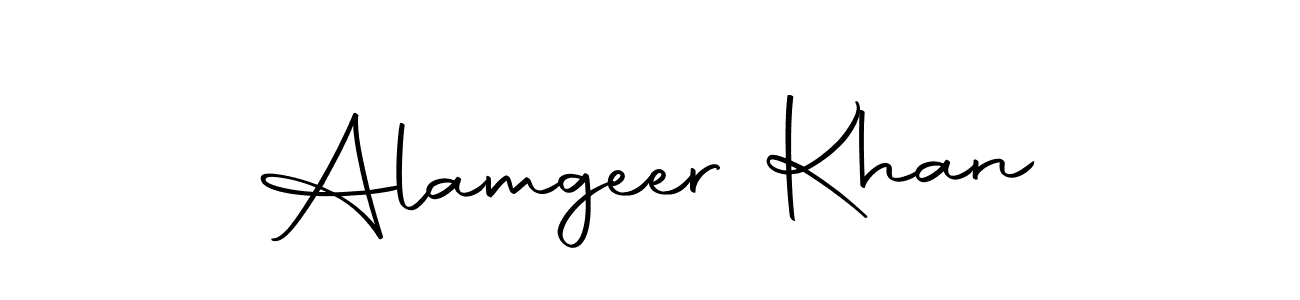 Create a beautiful signature design for name Alamgeer Khan. With this signature (Autography-DOLnW) fonts, you can make a handwritten signature for free. Alamgeer Khan signature style 10 images and pictures png