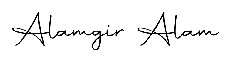 Designed for modern professionals: Alamgir Alam name signature crafted with Autography-DOLnW script. Ready for digital PDF workflows. Alamgir Alam signature style 10 images and pictures png