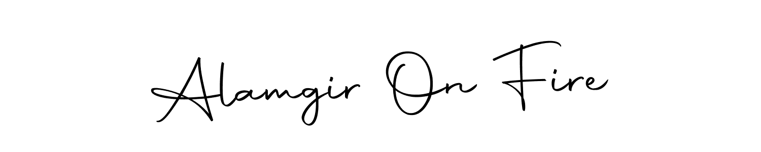Alamgir On Fire stylish signature style. Best Handwritten Sign (Autography-DOLnW) for my name. Handwritten Signature Collection Ideas for my name Alamgir On Fire. Alamgir On Fire signature style 10 images and pictures png