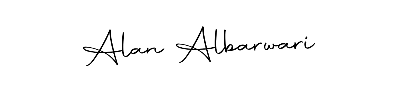 You should practise on your own different ways (Autography-DOLnW) to write your name (Alan Albarwari) in signature. don't let someone else do it for you. Alan Albarwari signature style 10 images and pictures png