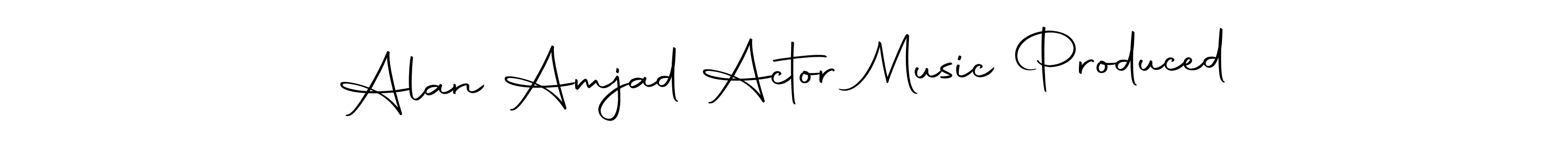 Here are the top 10 professional signature styles for the name Alan Amjad Actor Music Produced. These are the best autograph styles you can use for your name. Alan Amjad Actor Music Produced signature style 10 images and pictures png