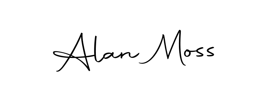 Create a beautiful signature design for name Alan Moss. With this signature (Autography-DOLnW) fonts, you can make a handwritten signature for free. Alan Moss signature style 10 images and pictures png
