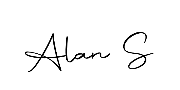 Create a beautiful signature design for name Alan S. With this signature (Autography-DOLnW) fonts, you can make a handwritten signature for free. Alan S signature style 10 images and pictures png