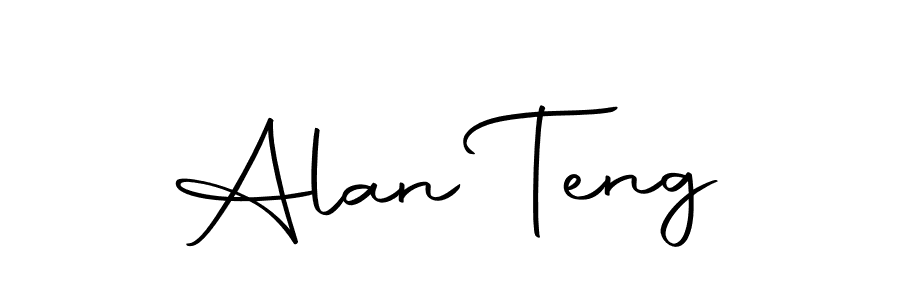 The best way (Autography-DOLnW) to make a short signature is to pick only two or three words in your name. The name Alan Teng include a total of six letters. For converting this name. Alan Teng signature style 10 images and pictures png
