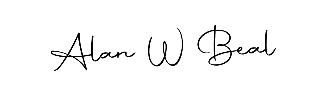 How to make Alan W Beal signature? Autography-DOLnW is a professional autograph style. Create handwritten signature for Alan W Beal name. Alan W Beal signature style 10 images and pictures png