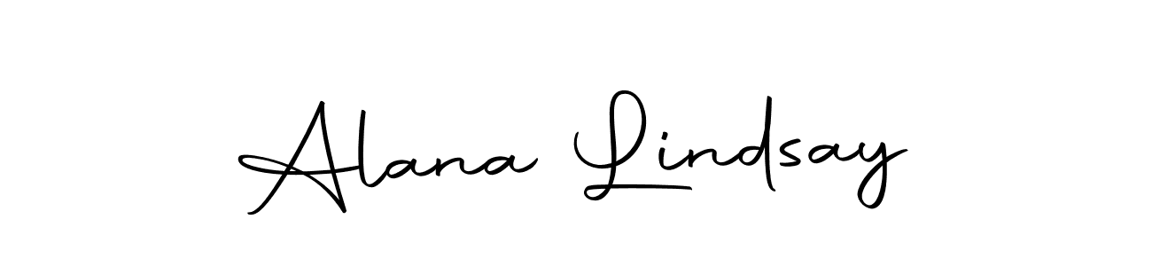 Make a beautiful signature design for name Alana Lindsay. With this signature (Autography-DOLnW) style, you can create a handwritten signature for free. Alana Lindsay signature style 10 images and pictures png