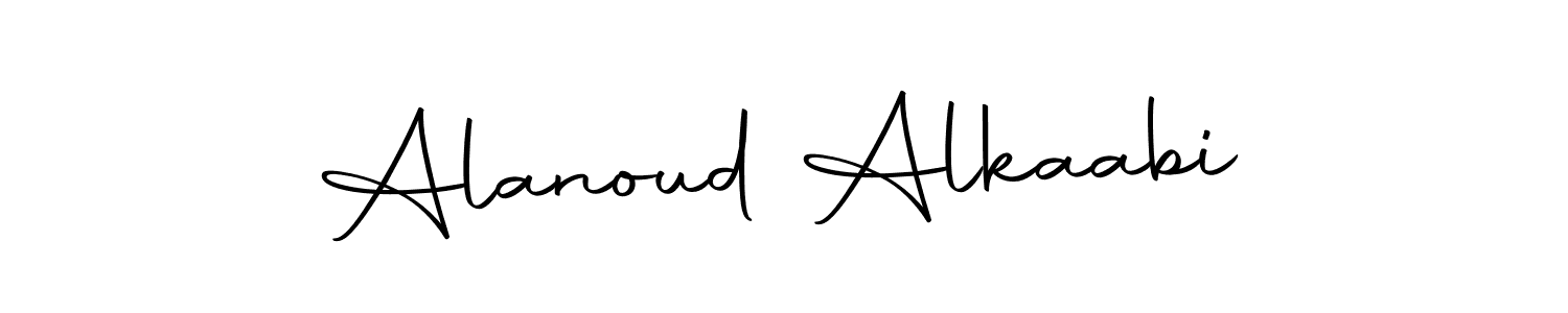 Make a beautiful signature design for name Alanoud Alkaabi. With this signature (Autography-DOLnW) style, you can create a handwritten signature for free. Alanoud Alkaabi signature style 10 images and pictures png